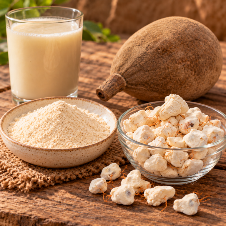 Baobab fruit, pulp, seeds, powder, and juice, Baobab Fruit Powder from Senegal